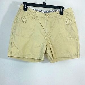 George & Martha Shorts khaki 4 pockets 100% cotton Size 8